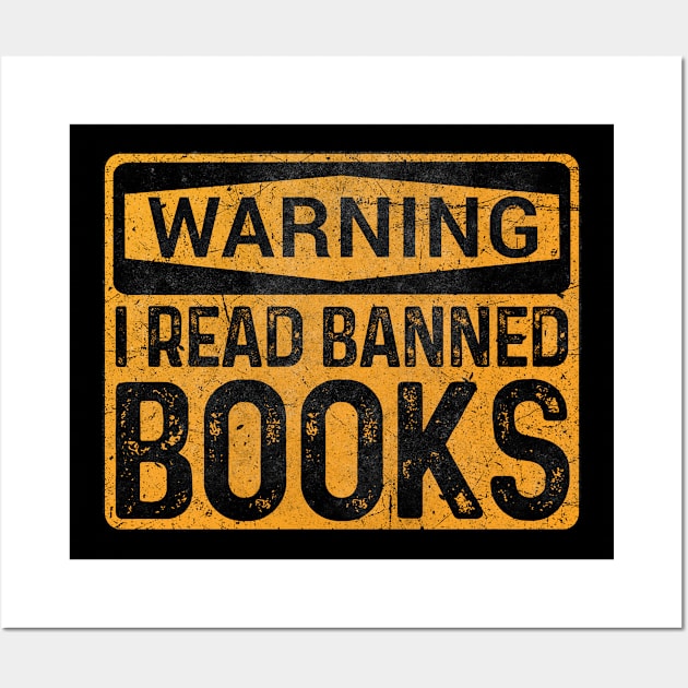 I Read Banned Books Wall Art by MintaApparel